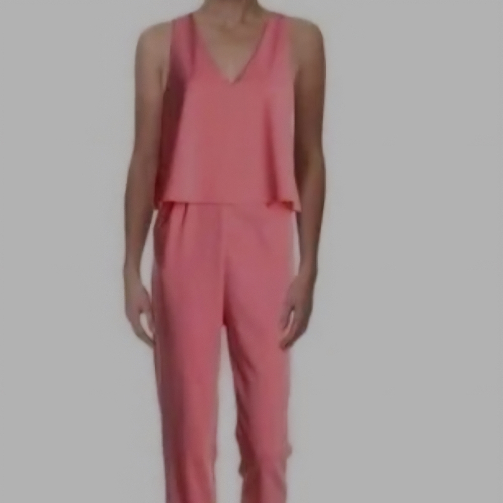 NEW Coral Sleeveless Jumpsuit